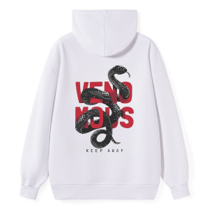 Barman Women’s Venomous Snake Graphic Pullover Hoodie Casual Street Sweatshirt