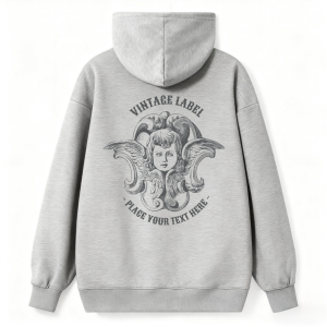 Barman Women's Vintage Angel Graphic Hoodie Casual Pullover Hooded Sweatshirt