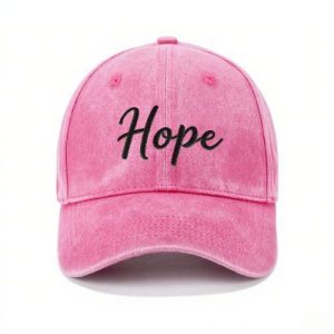 Barman Washed Cotton Baseball Cap Hope Letter Embroidery Vintage Adjustable Dad Hat