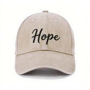 Barman Women Retro Washed Baseball Cap Hope Letter Embroidered Adjustable Dad Hat