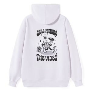 Barman Women's Retro Cartoon Letter Graphic Pullover Hoodie Sweatshirt