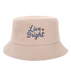 Barman Live Bright Heart Embroidered Cotton Bucket Hat