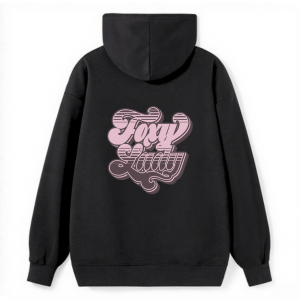 Barman Women’s Foxy Lady Retro Letter Graphic Pullover Hoodie Casual Sweatshirt