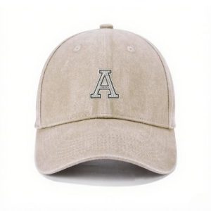Barman Vintage Washed Baseball Cap Letter A Embroidered Adjustable Unisex Casual Dad Hat