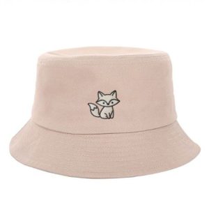 Barman Cotton Bucket Hat Cute Deer Embroidery Lightweight Sun Hat